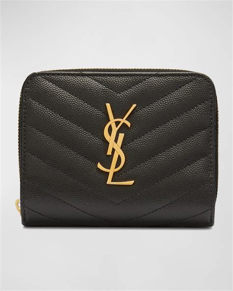 ysl zip wallet on sale|YSL wallet small.